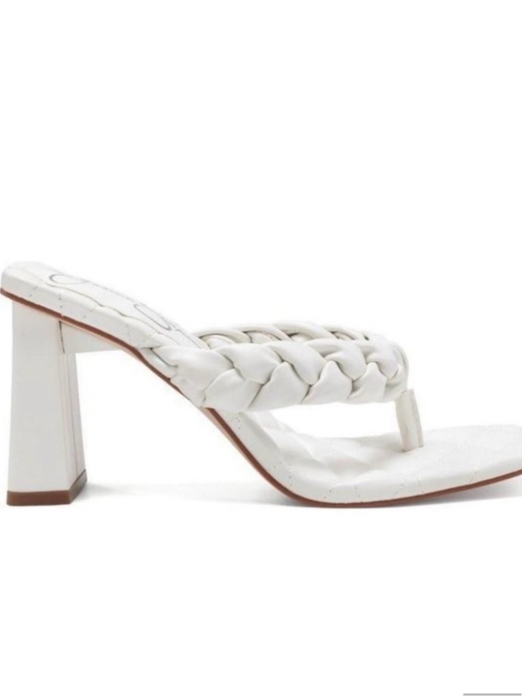 Jessica Simpson Zaliye Braided White High Heel Sandals Size 9.5 Nwt